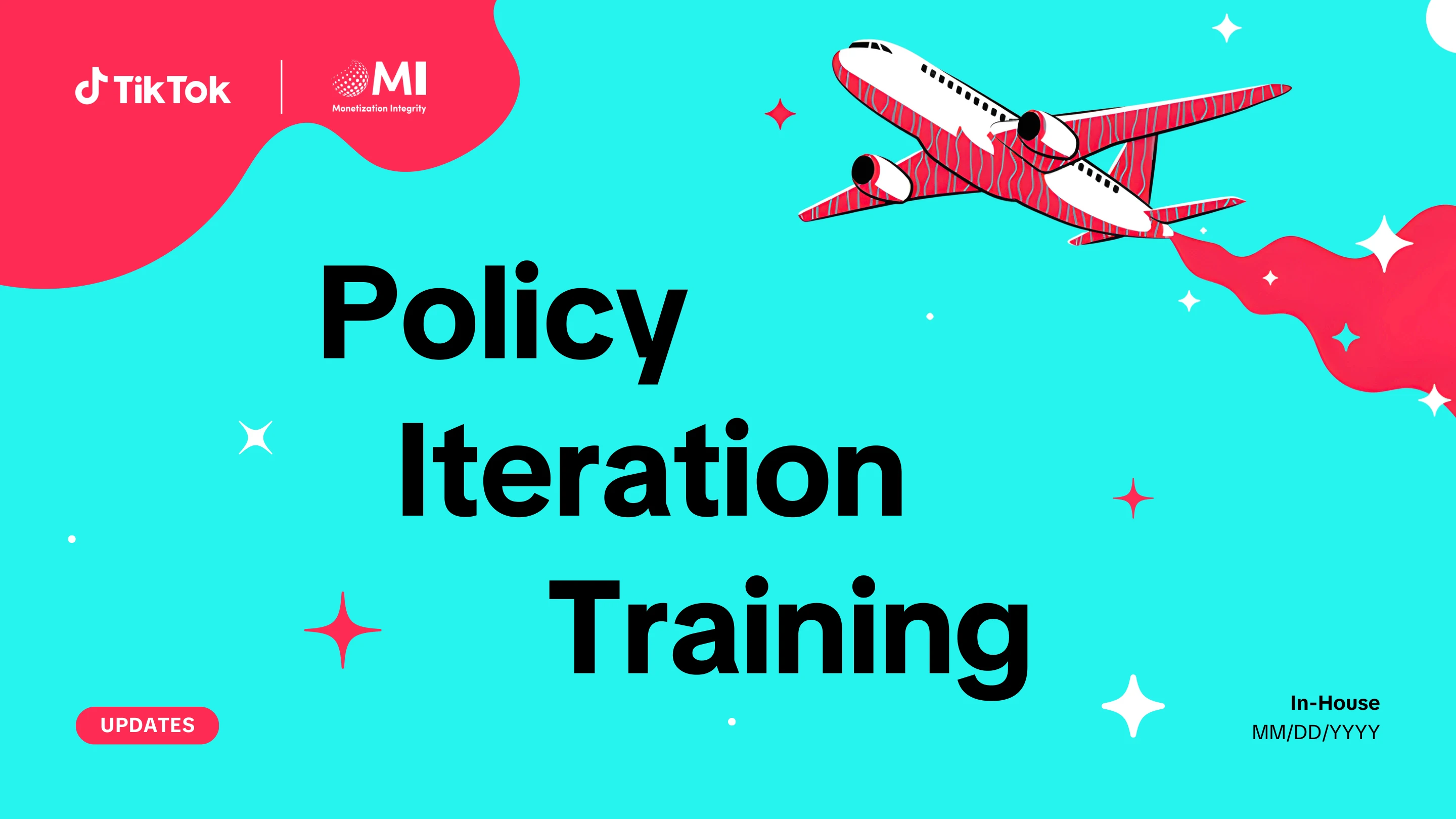 Slide 1 of the policy iteration instructor-led training deck.